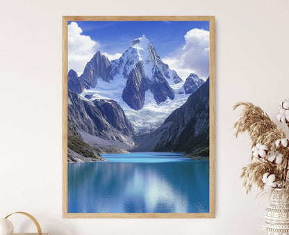 Affiche Lac Parón – Art Print du Lac Glaciaire Turquoise et Montagnes Imposantes
