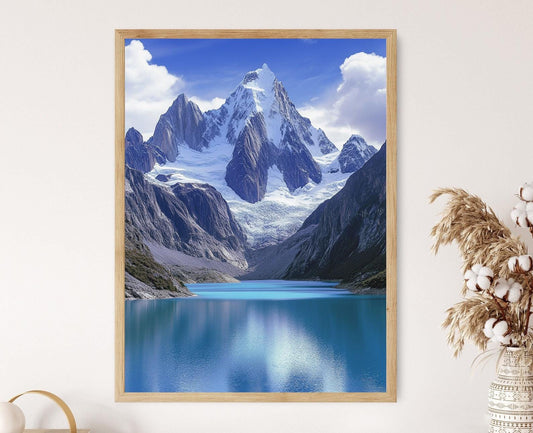 Affiche Lac Parón – Art Print du Lac Glaciaire Turquoise et Montagnes Imposantes