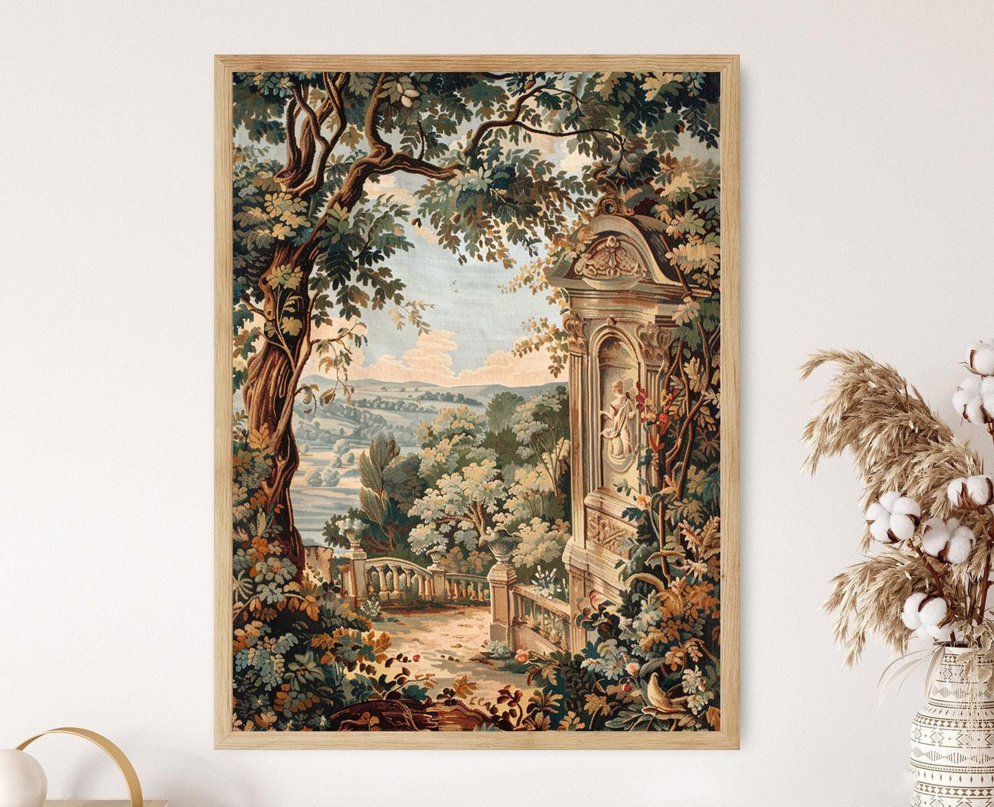 Affiche Tapisserie Aubusson – Poster Art Décor Élégant Français