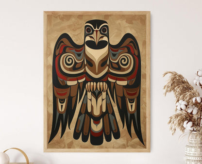 Affiche Thunderbird – Poster Peinture Iconique Haida Transformante