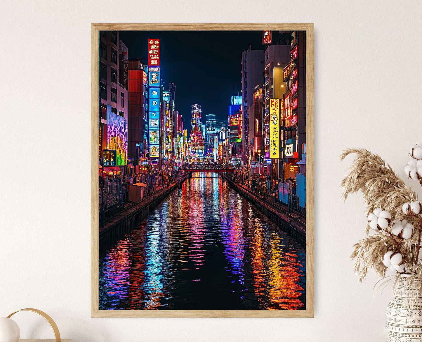 Affiche Dotonbori Osaka – Poster Art Neons du Canal Japonais