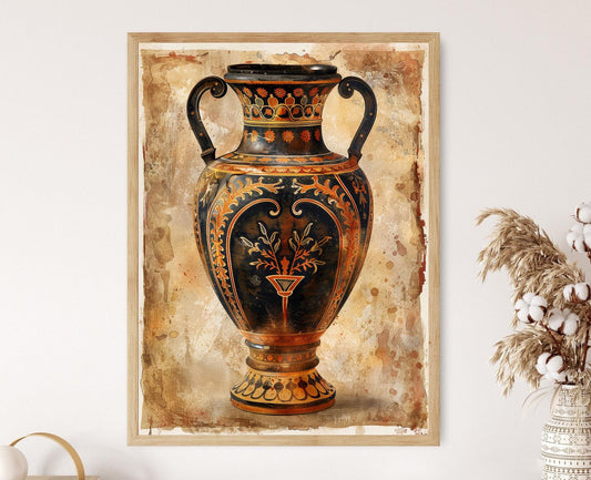 Affiche Étrusque – Poster Art Print de Vase Cérémonial Historique