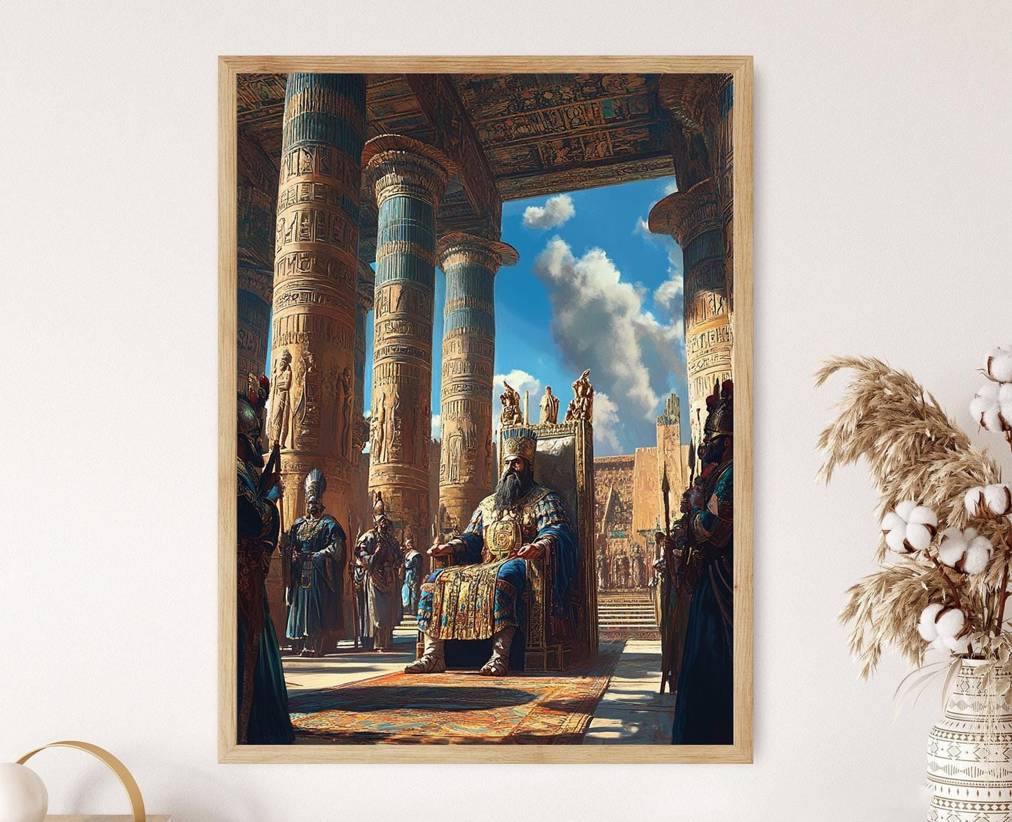 Affiche Darius le Grand – Poster Art de la Salle du Trône Perse