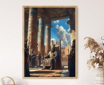 Affiche Darius le Grand – Poster Art de la Salle du Trône Perse