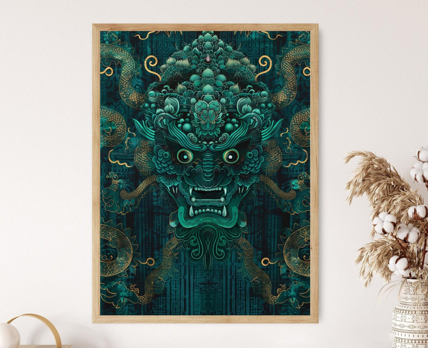 Affiche Dieu Chinois de la Richesse – Poster Décor Zen pour Maison