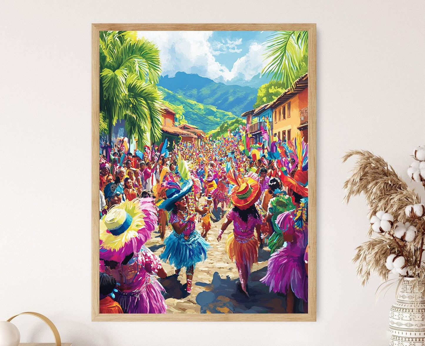 Affiche Carnaval de La Ceiba – Illustration du Festival du Honduras