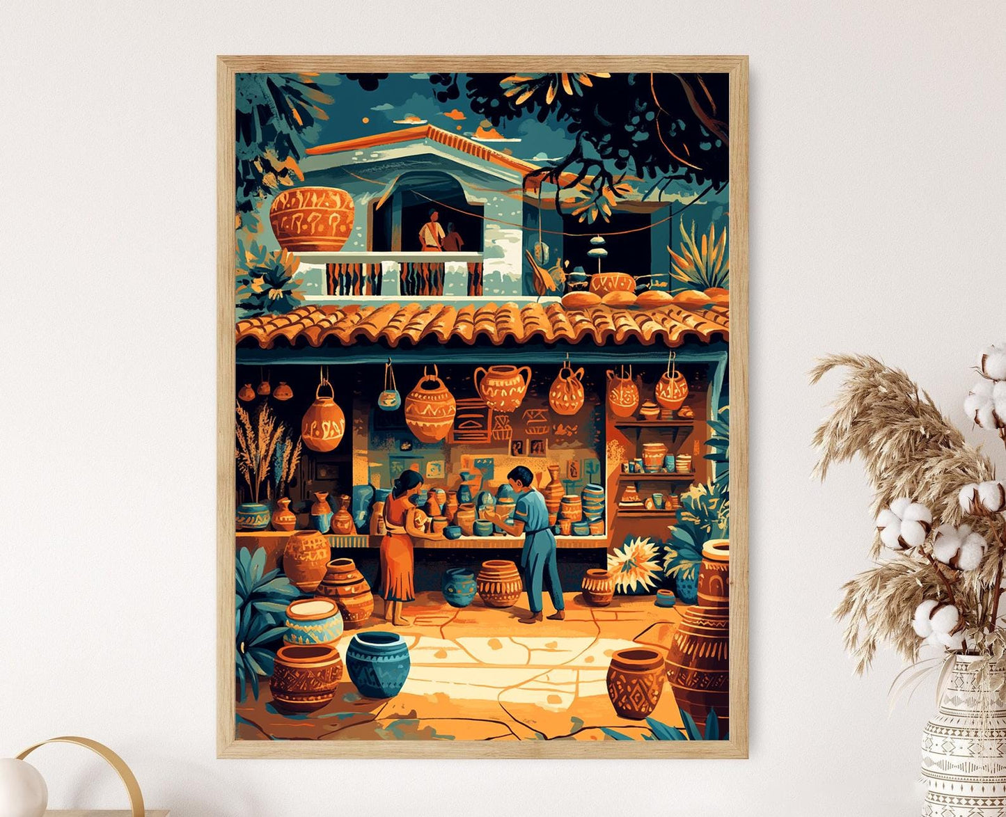 Affiche Artisanat Lenca – Impression Art de Honduras Traditionnel