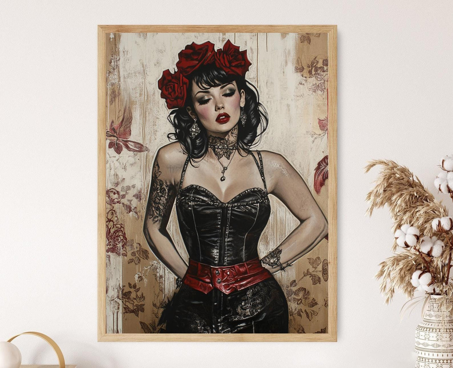Affiche Rockabilly – Art rétro de pin-up pour déco vintage musicale