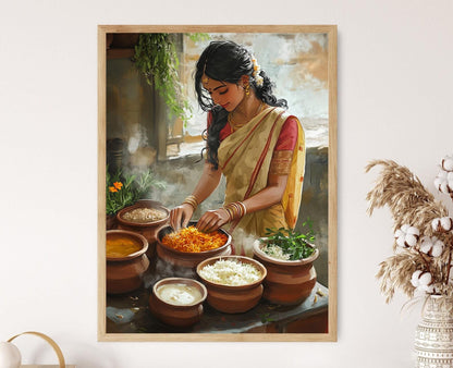 Affiche Biryani – Impression artistique de cuisine indienne et épices
