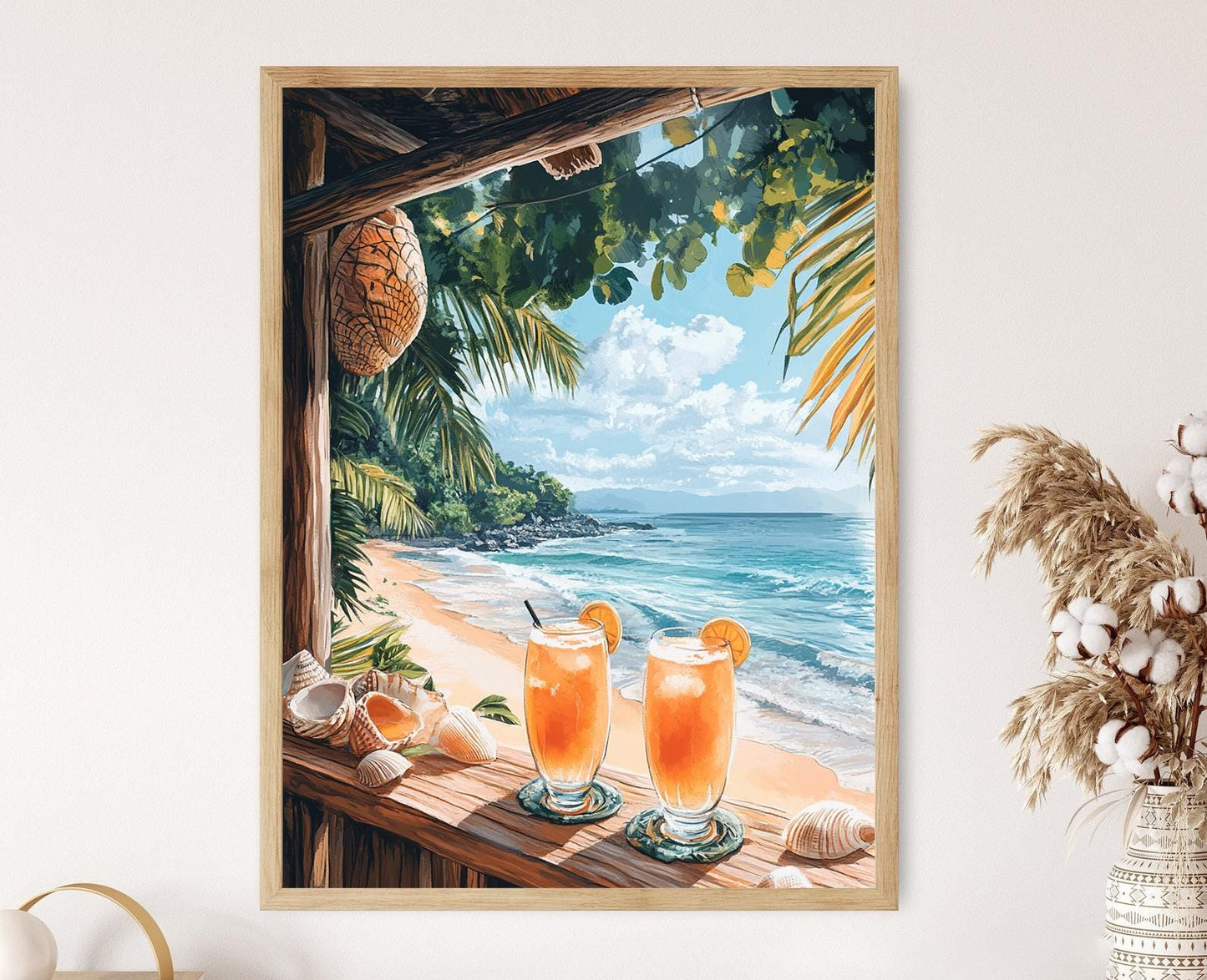 Affiche Plage Manuel Antonio – Poster Art Boho Costa Rica