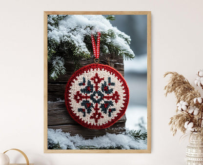 Affiche Laine Islandaise – Poster Art de Tricot Nordique, Décor Scandinave