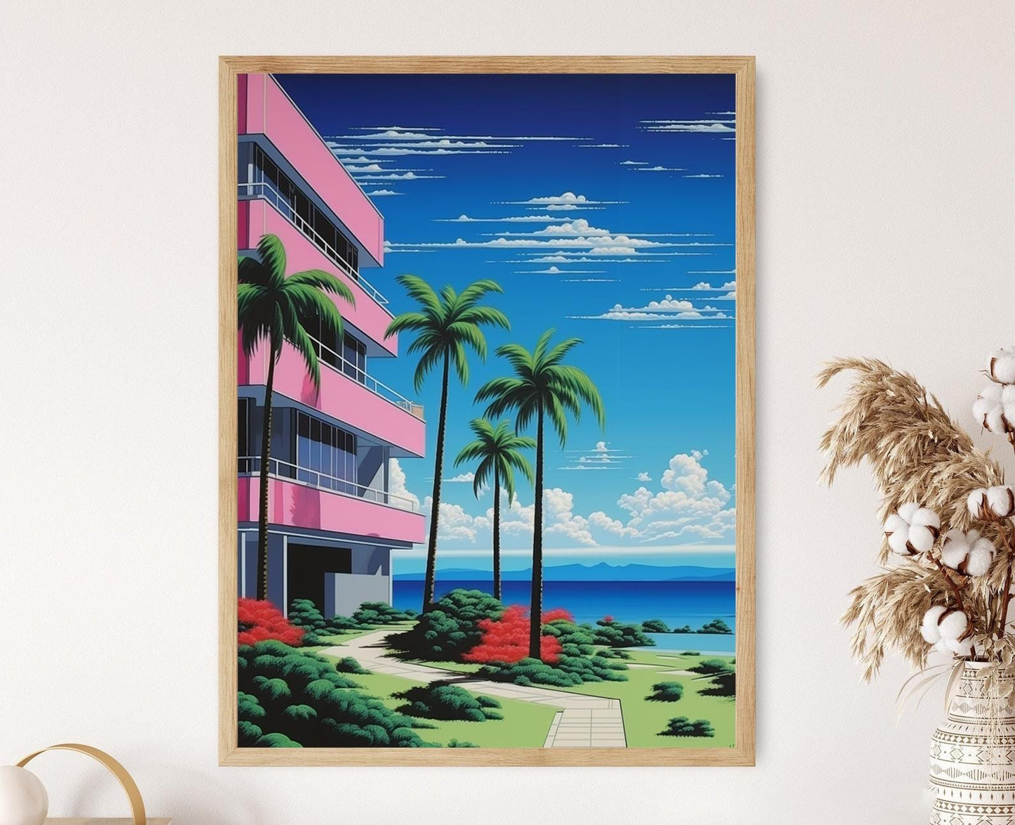 Affiche Rêve Californien – Poster Pop Art Inspiré par Hiroshi Nagai
