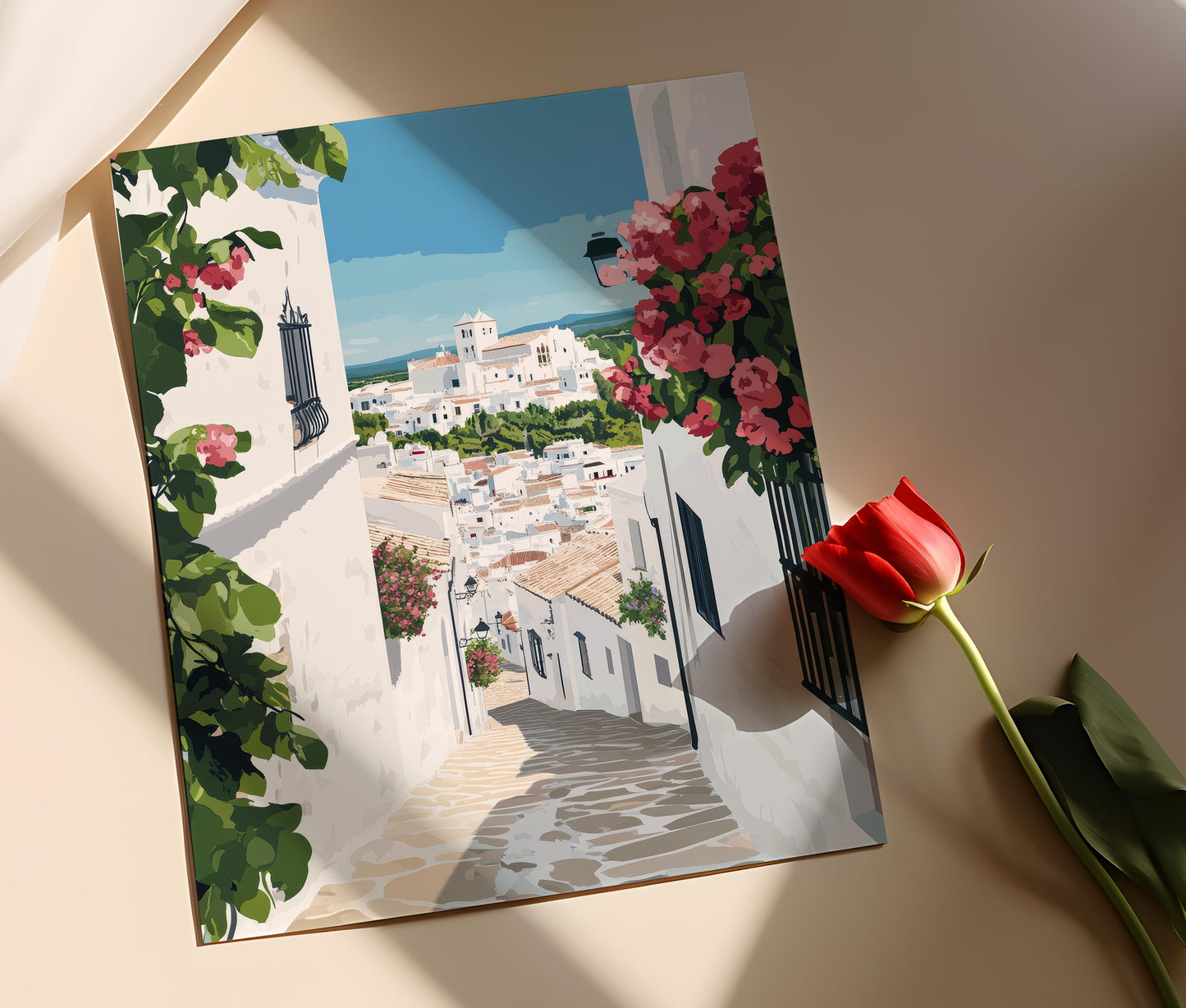 Affiche Vejer de la Frontera – Poster Village blanc andalou