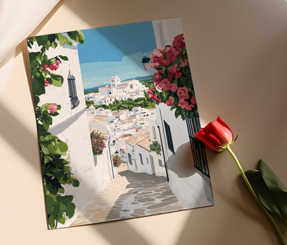 Affiche Vejer de la Frontera – Poster Village blanc andalou