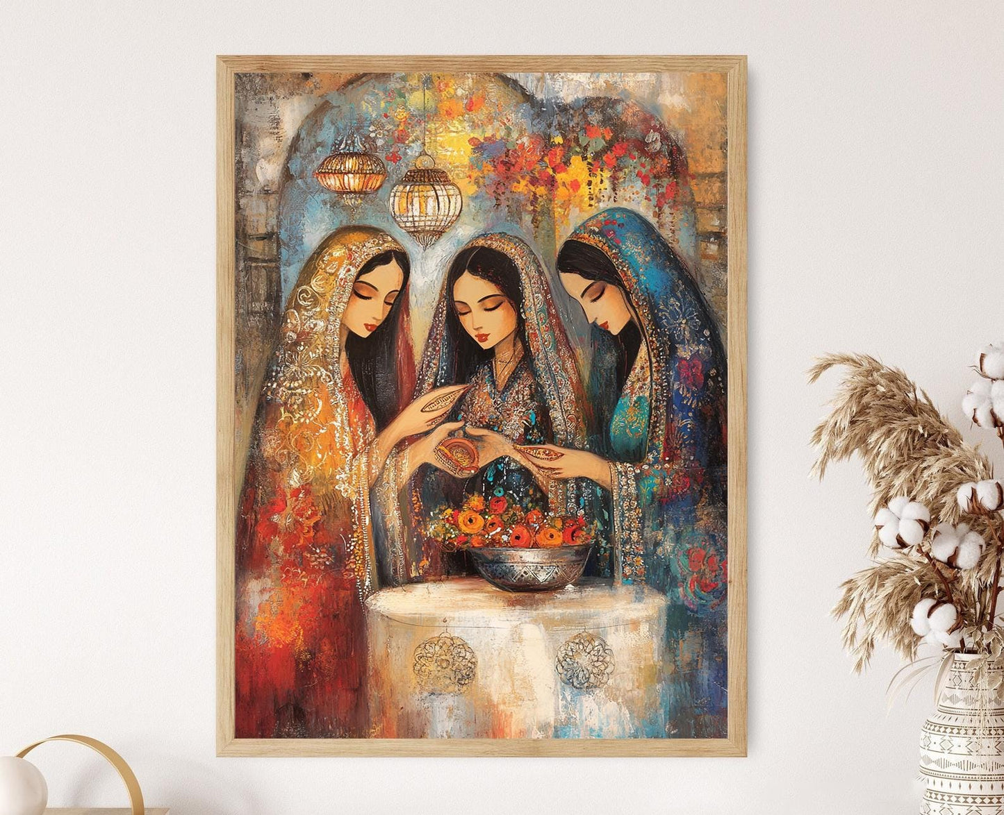 Affiche Nuit de Henné Palestinienne – Art culturel et décor traditionnel