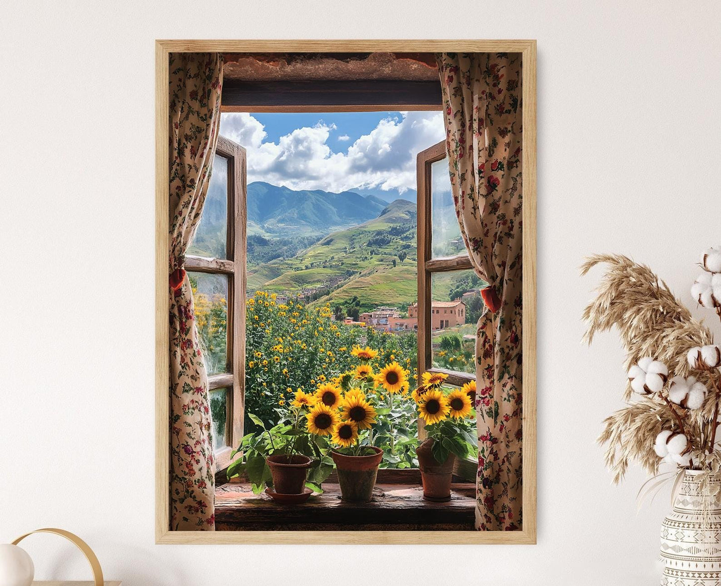 Affiche Fenêtre Ouverte Mérida – Poster Montagnes Andes Venezuela