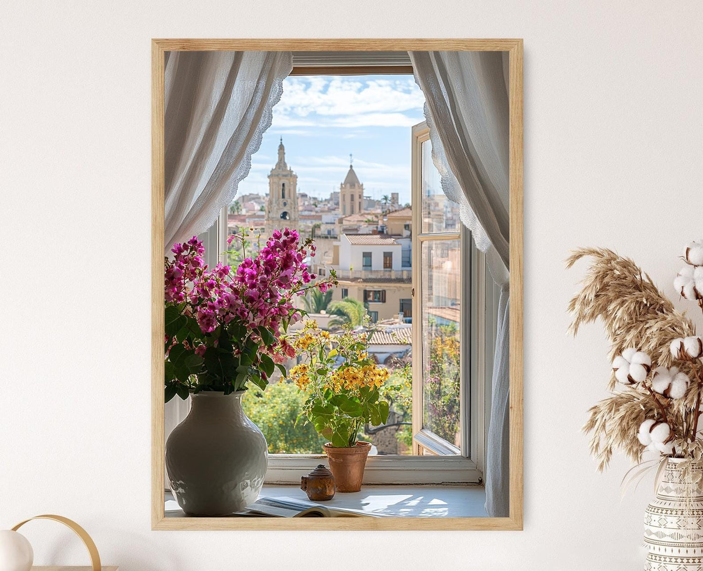 Affiche Vue sur Fenêtre Valencia – Poster Décoratif du Venezuela