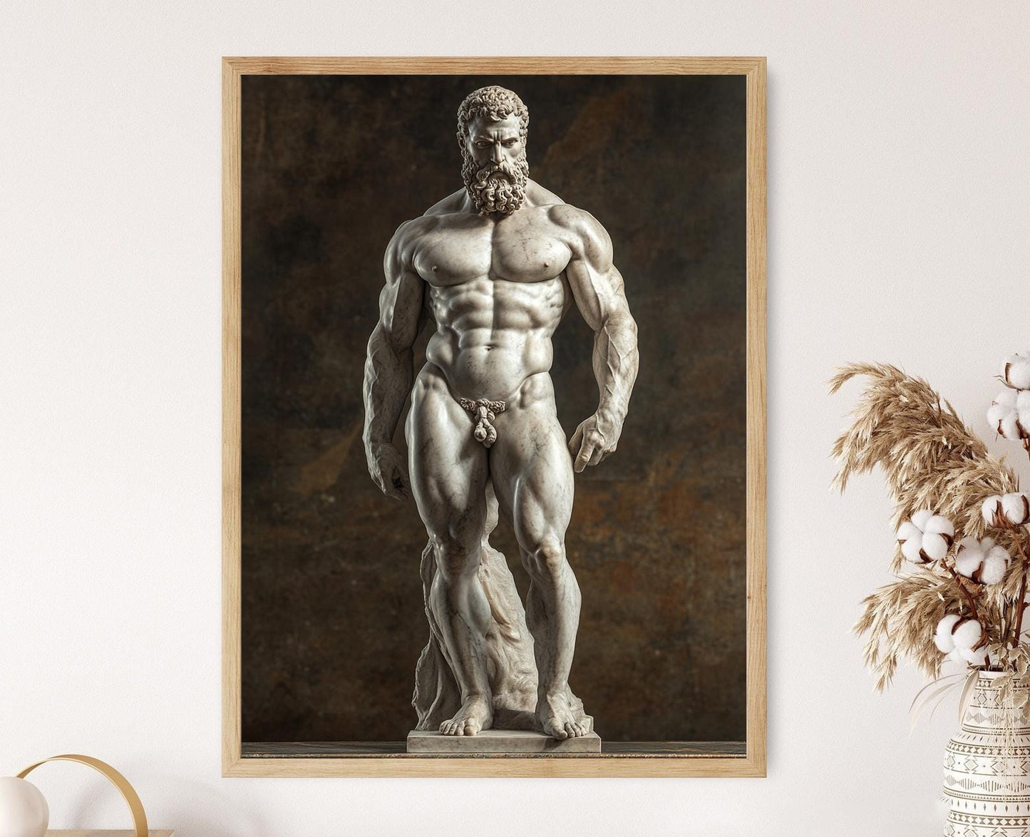 Affiche Héraclès Farnèse – Poster Art Hellenistique, Figure Puissante