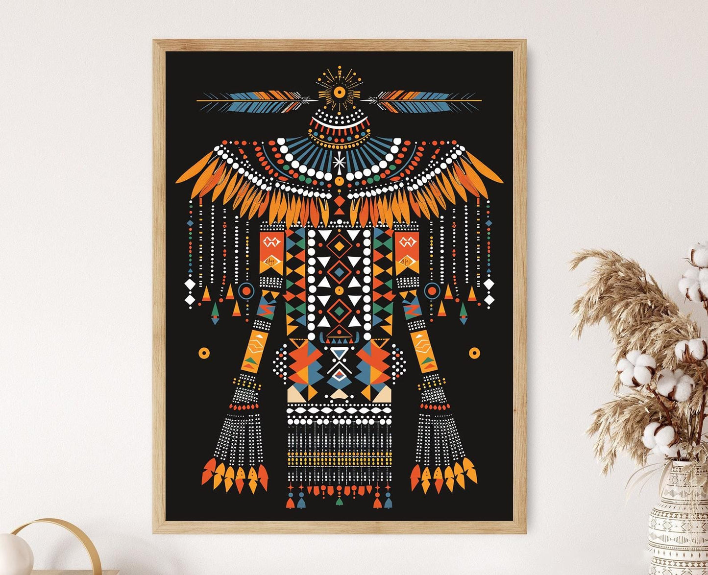 Affiche Art de Perles Zulu – Poster Motifs Culturels Africains