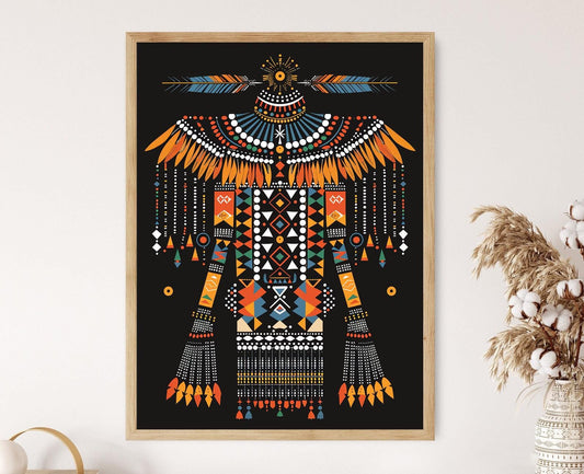 Affiche Art de Perles Zulu – Poster Motifs Culturels Africains