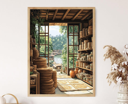 Affiche Barisal Shital Pati – Poster Décor Tissé Art Print