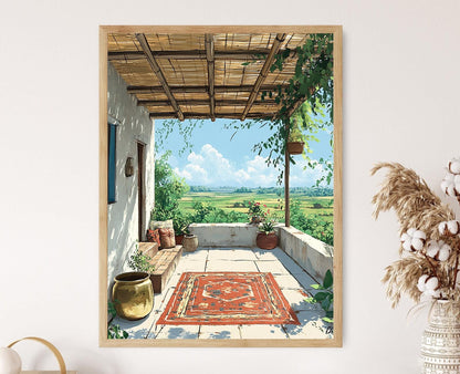 Affiche Rangpur – Poster Art de Patio, Décor du Bangladesh