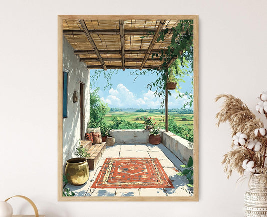 Affiche Rangpur – Poster Art de Patio, Décor du Bangladesh