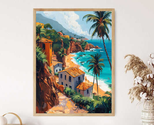 Affiche Mancora – Art de Plage & Culture Surf du Pérou