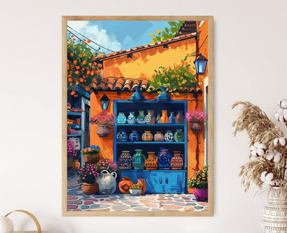 Affiche Nicaragua – Imprimé artistique, décor mural vibrant du village