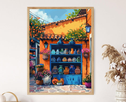 Affiche Nicaragua – Imprimé artistique, décor mural vibrant du village