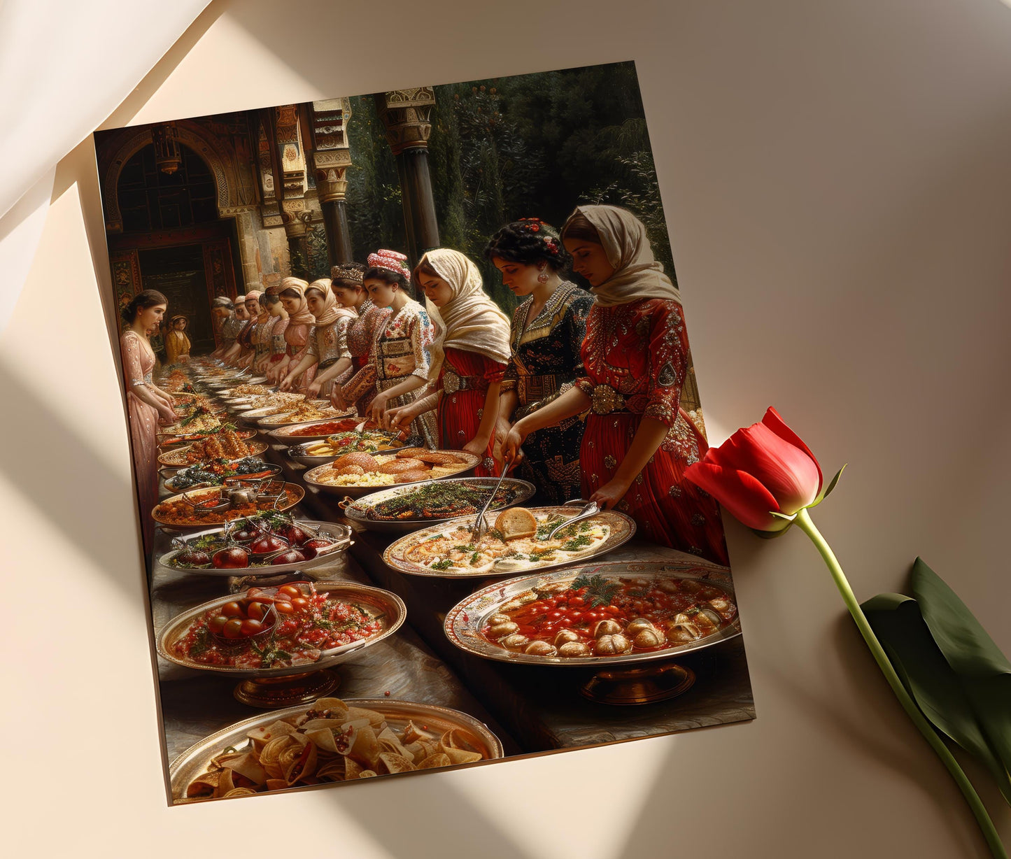 Affiche Harem Ottoman – Art du Palais de Topkapi pour Iftar de Ramadan