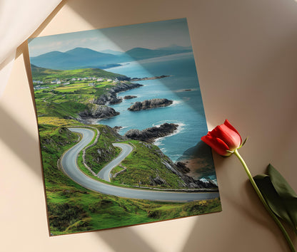 Affiche Anneau de Kerry – Poster de la route pittoresque irlandaise