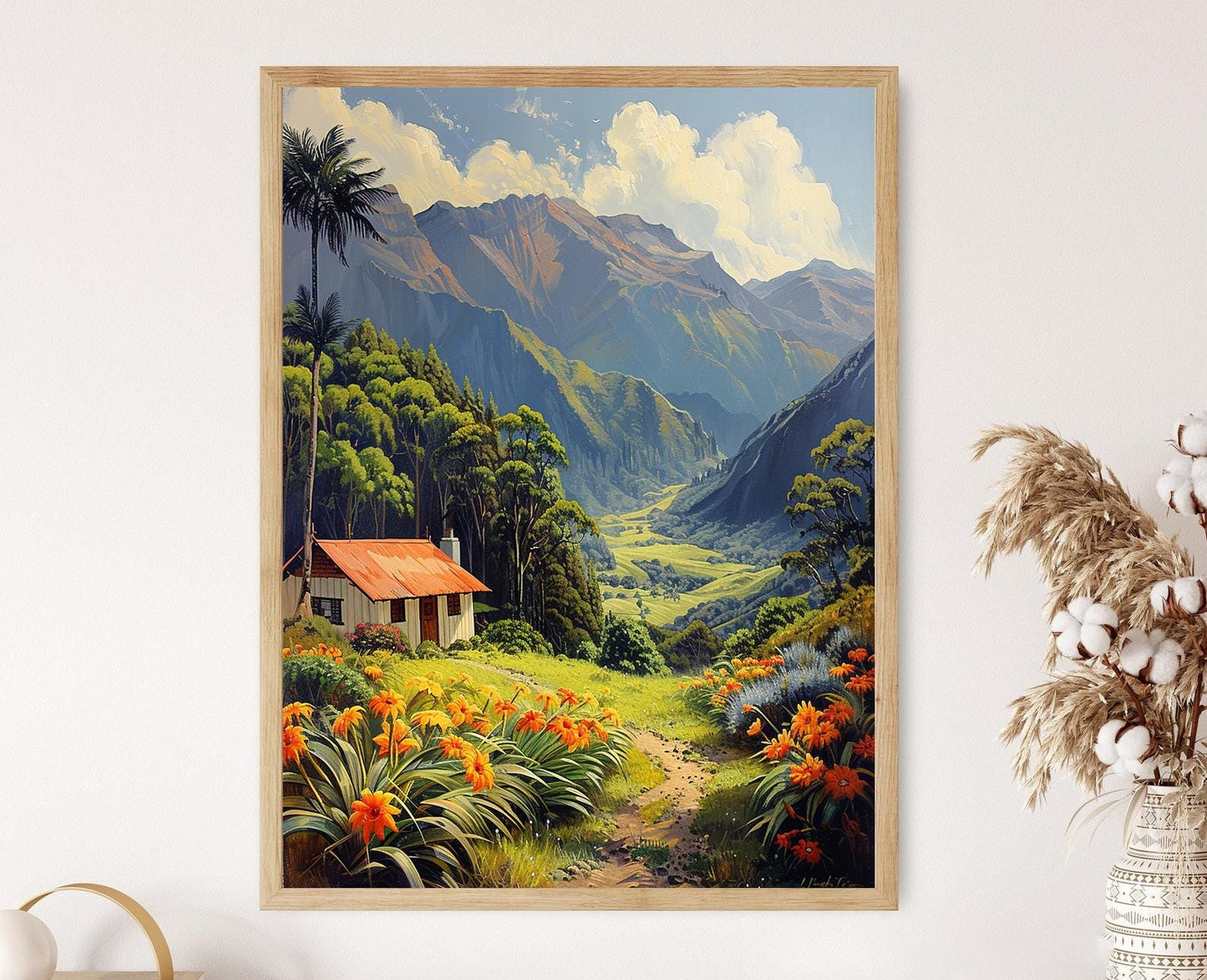 Affiche Paysage Maori Serein – Poster Beauté Traditionnelle de NZ