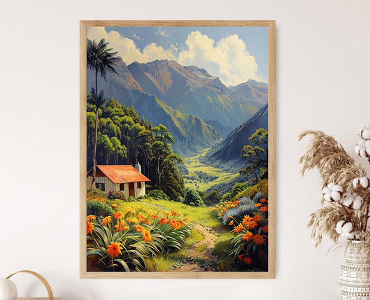 Affiche Paysage Maori Serein – Poster Beauté Traditionnelle de NZ