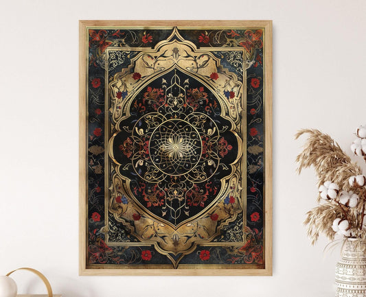 Affiche Art Islamique – Poster Motifs Géométriques Élégants