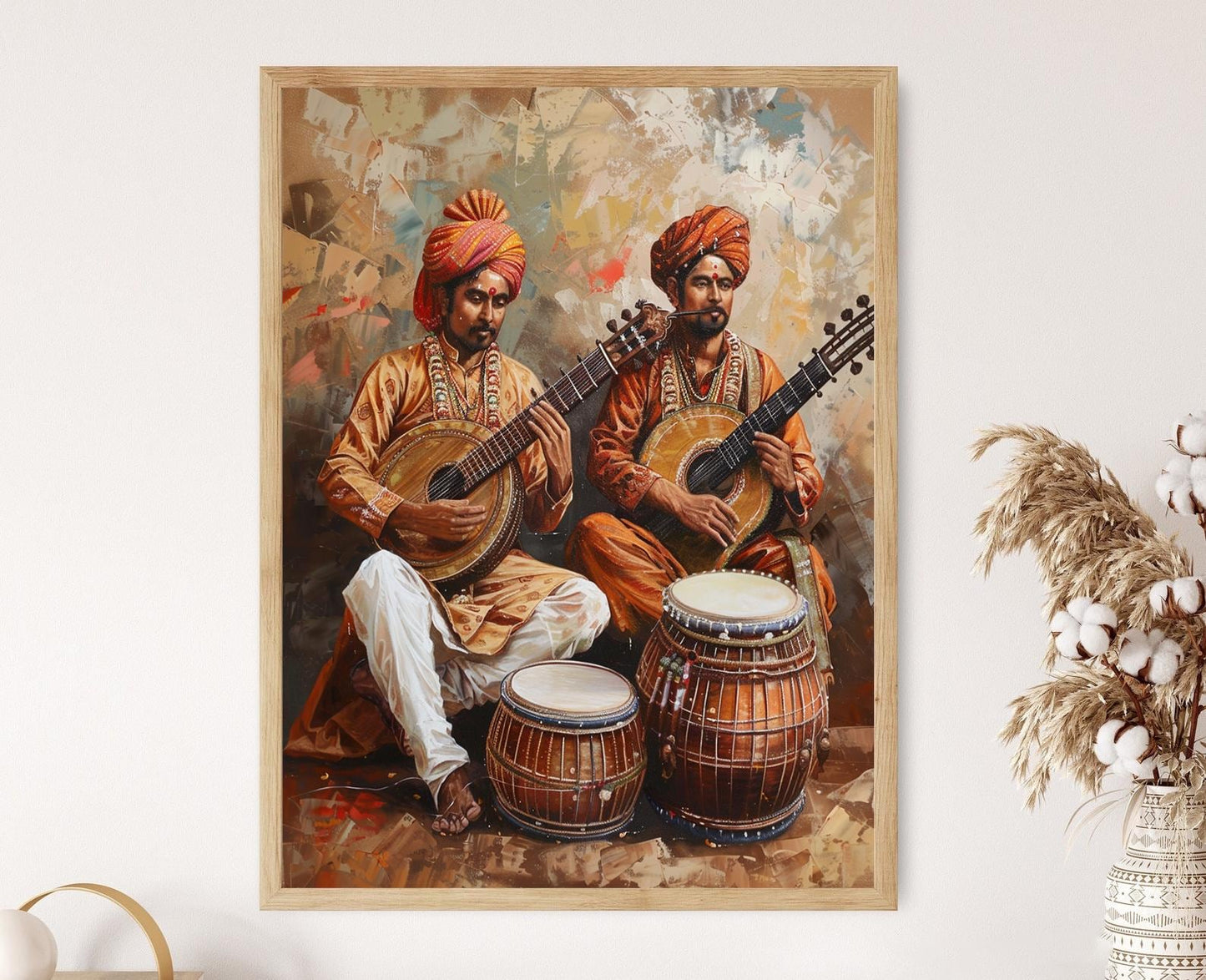 Affiche Musique Classique Indienne – Poster Art Culturel Élégant
