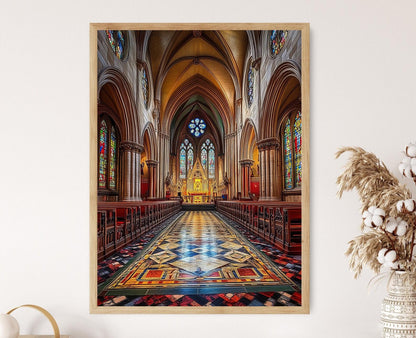 Affiche Cathédrale St. Patrick – Poster Art Gothique Irlandais
