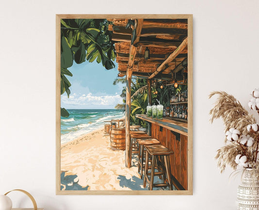 Affiche Montanita – Poster du charme côtier équatorien