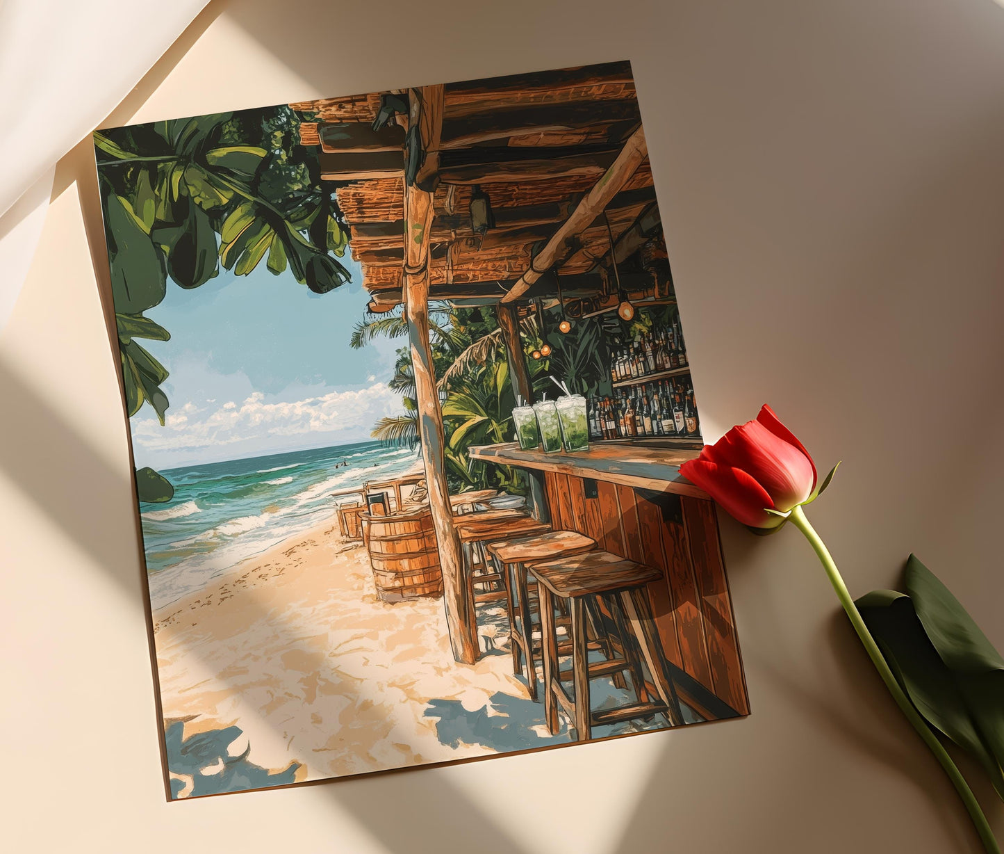 Affiche Montanita – Poster du charme côtier équatorien