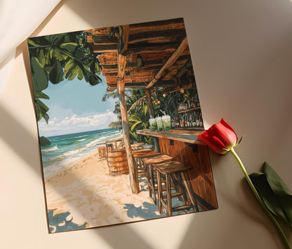 Affiche Montanita – Poster du charme côtier équatorien