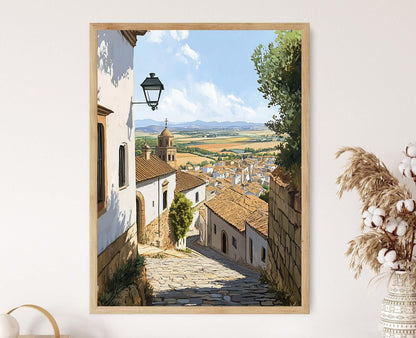 Affiche Ubeda – Poster d'architecture Renaissance et oliveraies