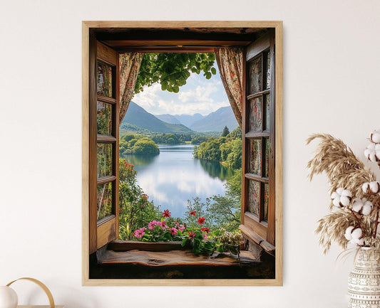 Affiche Parc National Killarney – Poster Vue Ouverte sur la Nature Irlandaise