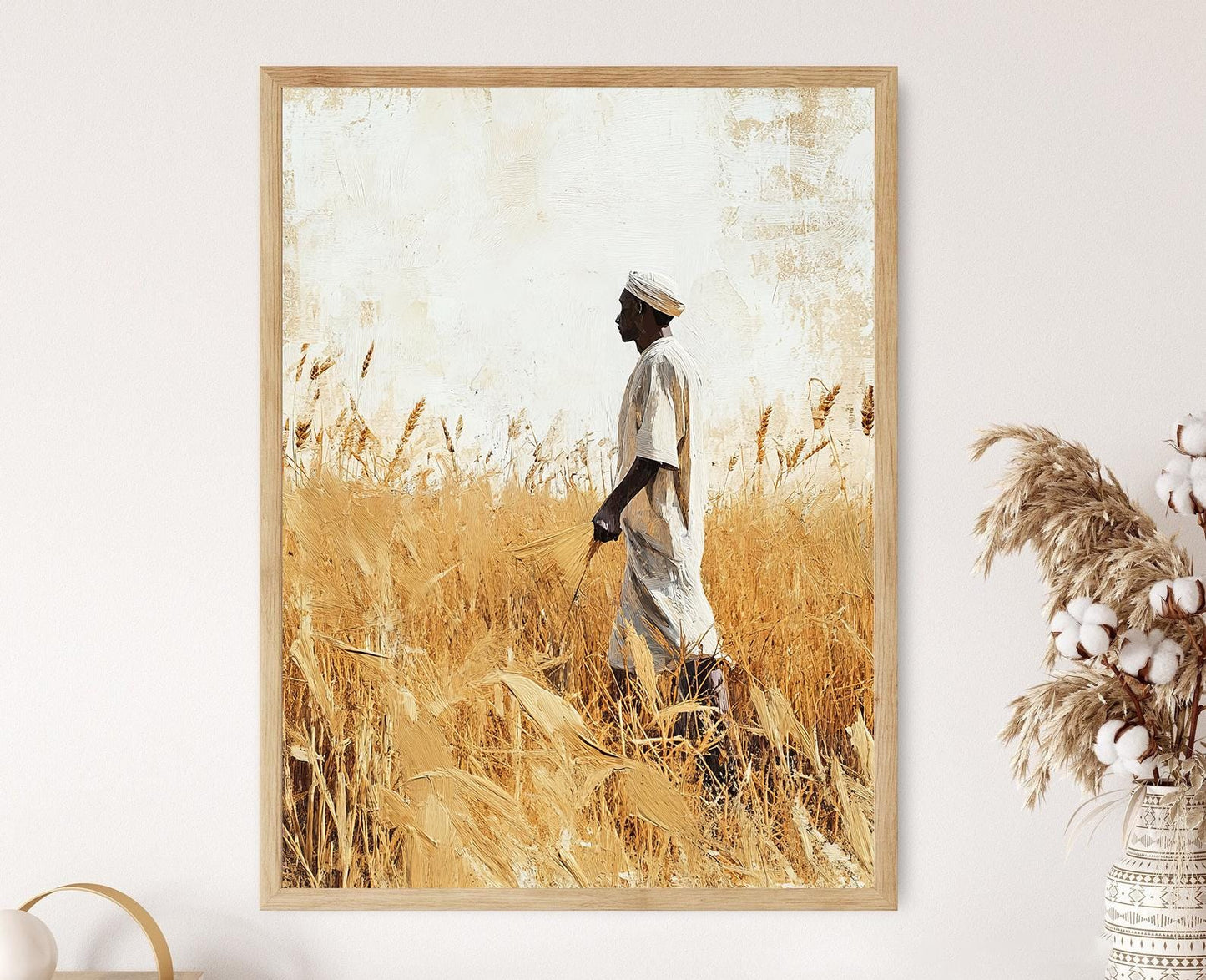 Affiche Art Paysan Soudanais – Poster Œuvre Africaine Artisanale