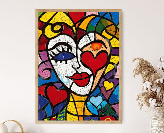 Affiche Explosion Pop Art – Œuvre Funky pour un Coin Repas Vivant