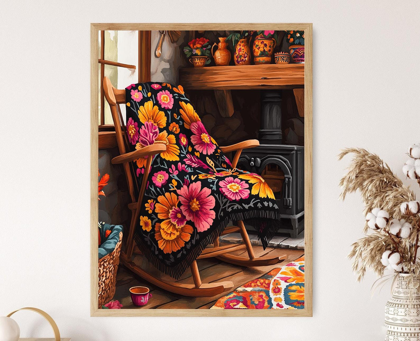 Affiche Éléganse Estonienne – Poster Illustration en Laine Muhu