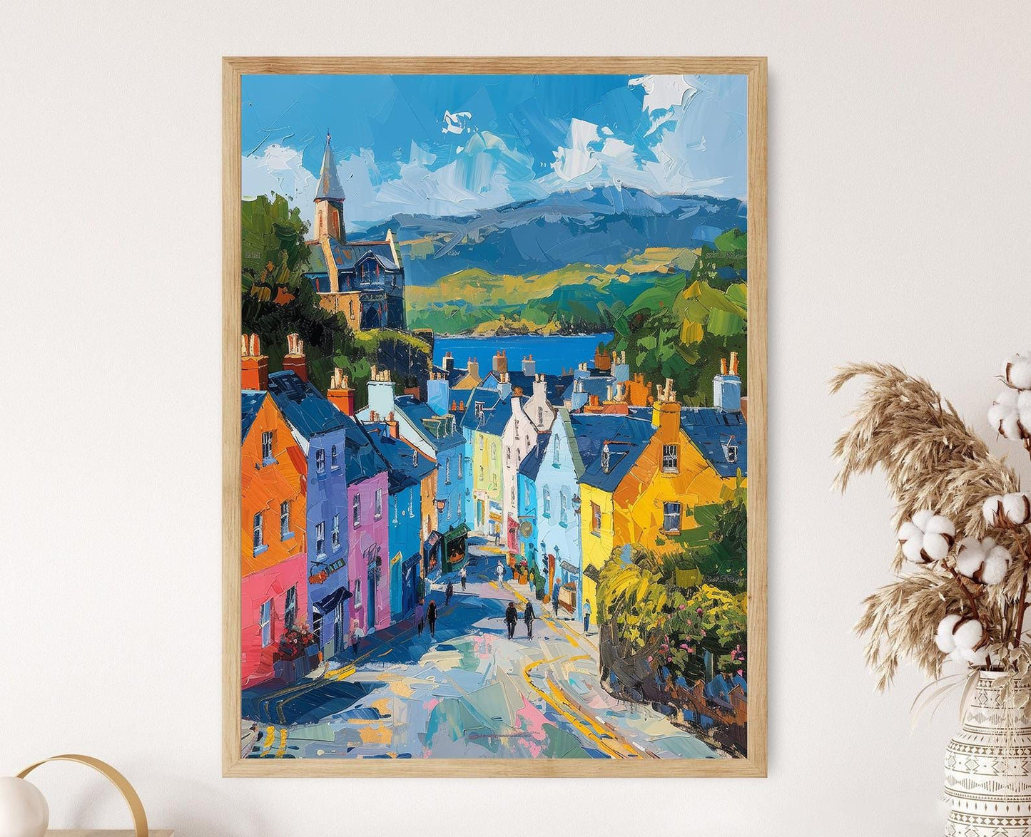 Affiche Marché de Kenmare – Poster Art de la pittoresque ville irlandaise