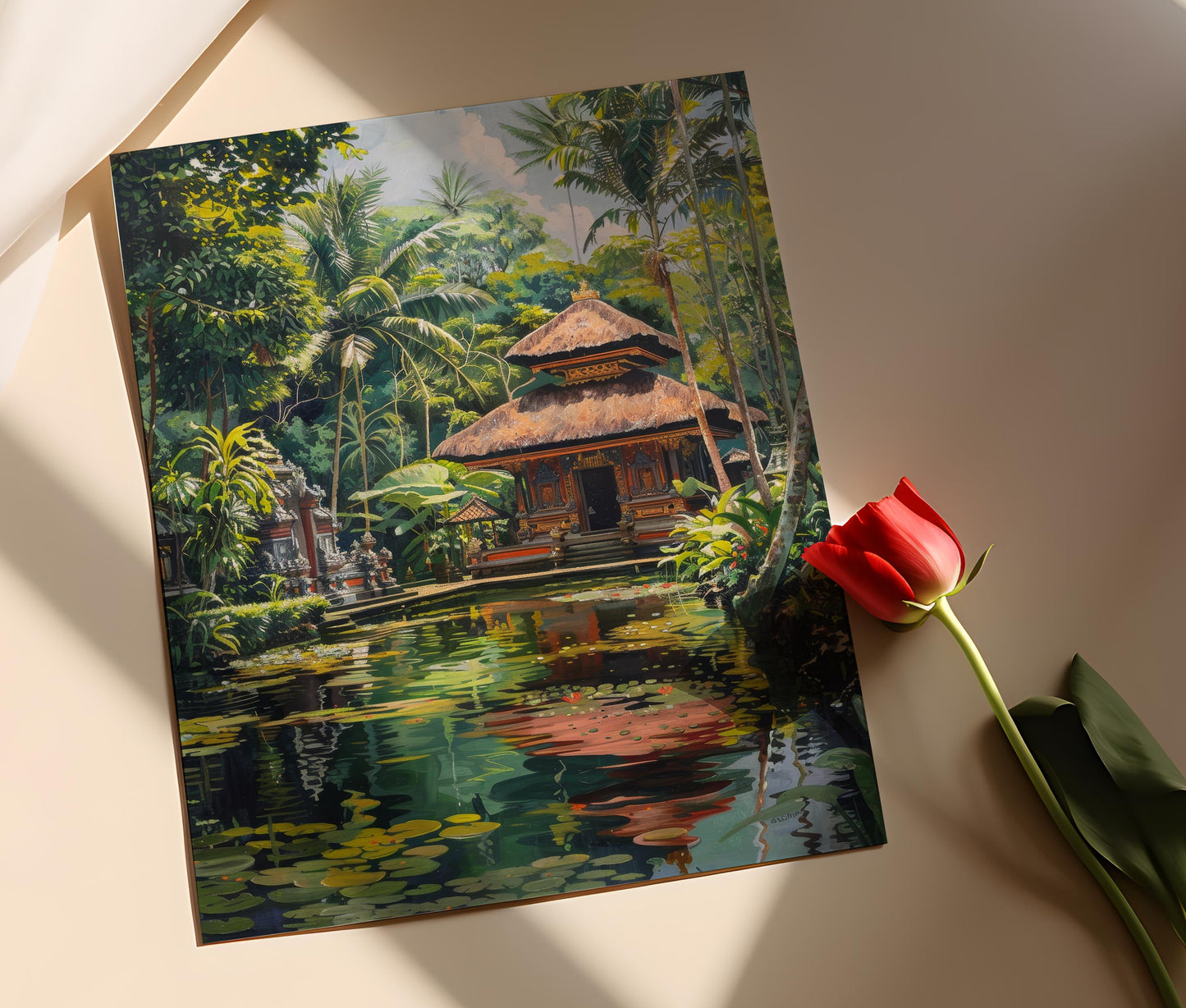 Affiche Temple Balinais – Art Mur de l'Asie du Sud-Est