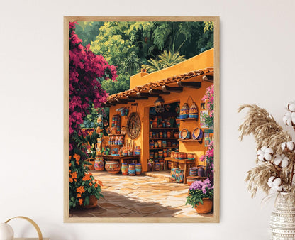 Affiche d'art de poterie hondurienne – Poster souvenirs rustiques