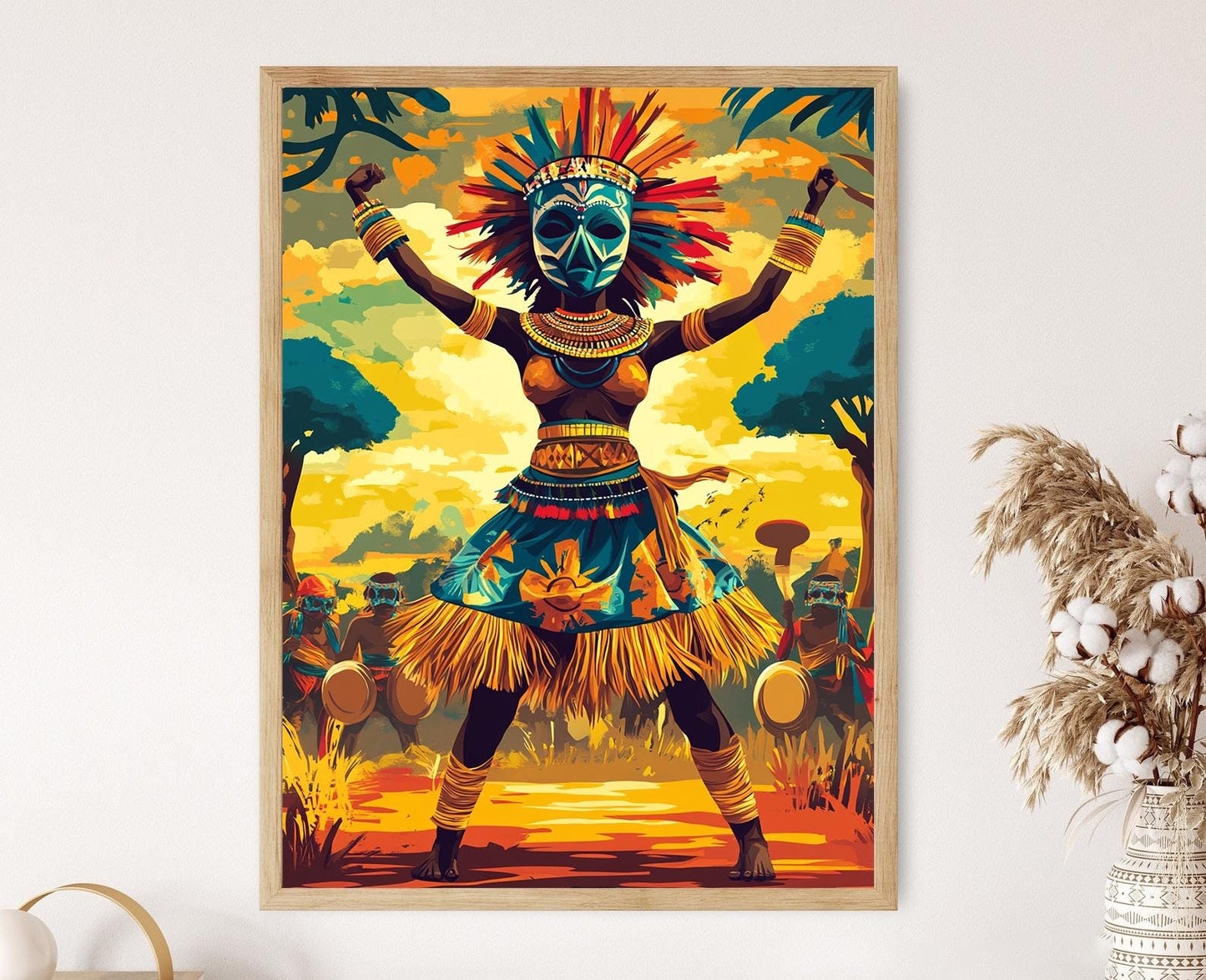 Affiche Dance Masque Bobo – Impression Art Africain Traditionnel