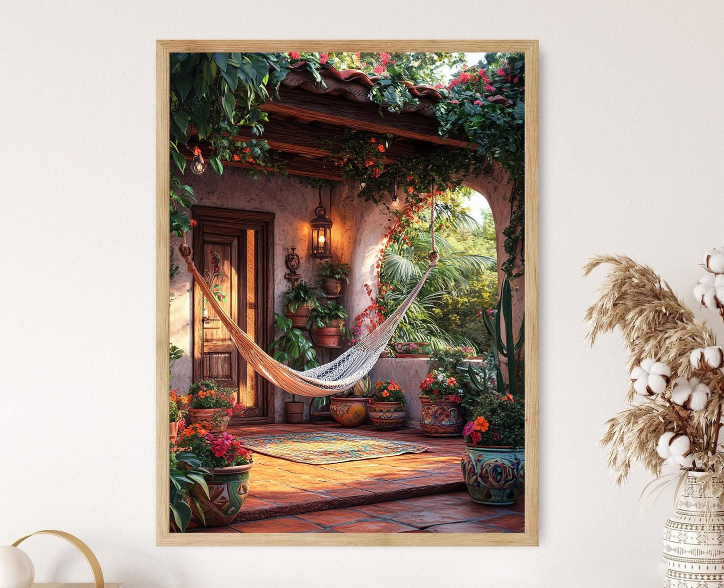 Affiche Décor Nicaraguayen – Poster Illustration Motif Culturel